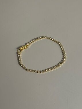 Costume Jewelry Elegant Gold Crystal Tennis Bracelet